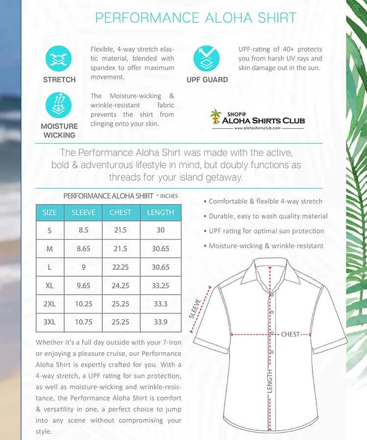 Aloha Palm Wrinkle Free Men's Shirt