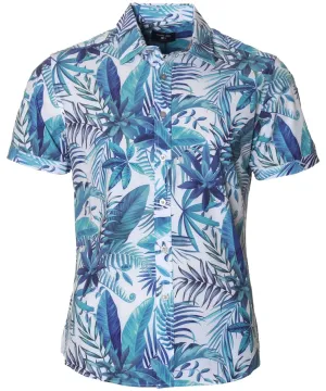 Aloha Palm Wrinkle Free Men's Shirt