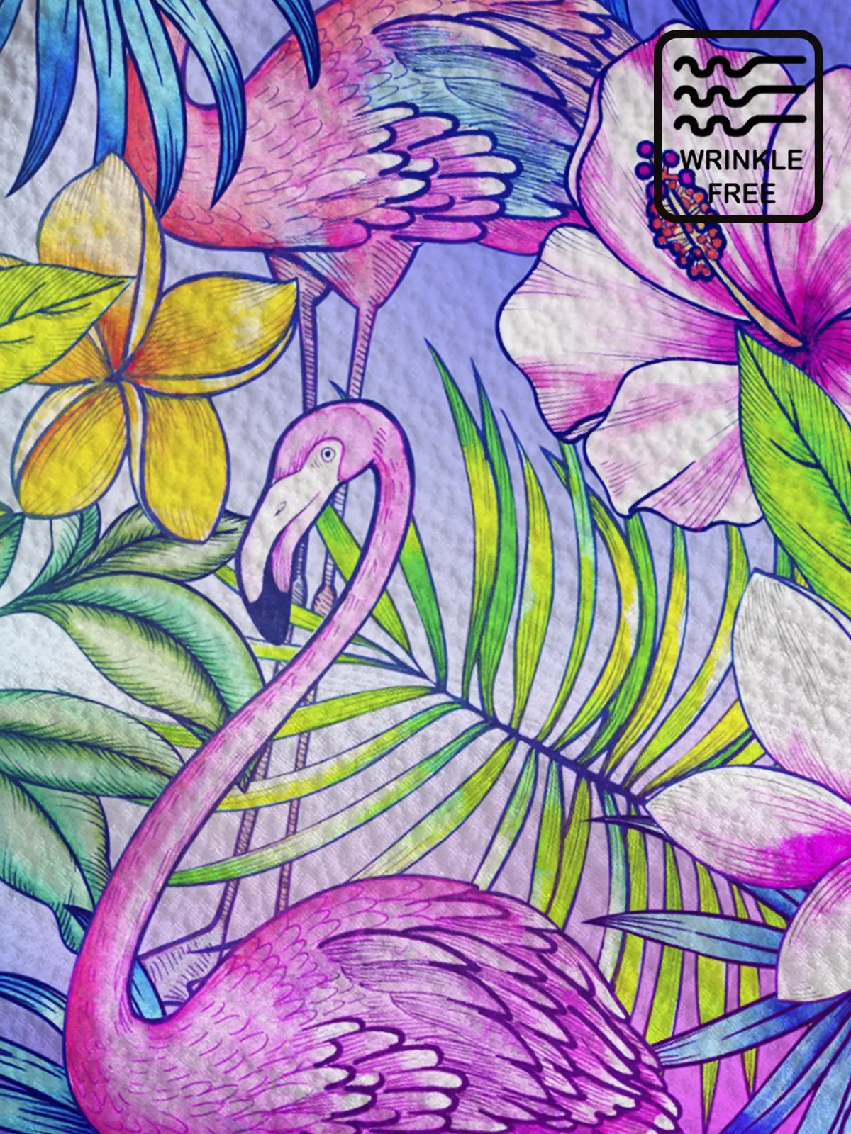 Alohadaddy Beach Vacation Pink Flamingo Tropical Men's and Women's Aloha Hawaiian Shirts Stretch Oversized Button Shirts