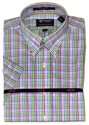 Andy Thornal Men's Woven Short Sleeve Wrinkle Free Button Down Sport Shirt #213100-97