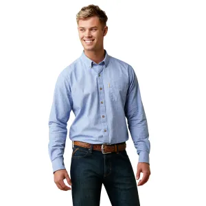 Ariat® Men's Dots Stretch Blue Button Down Shirt