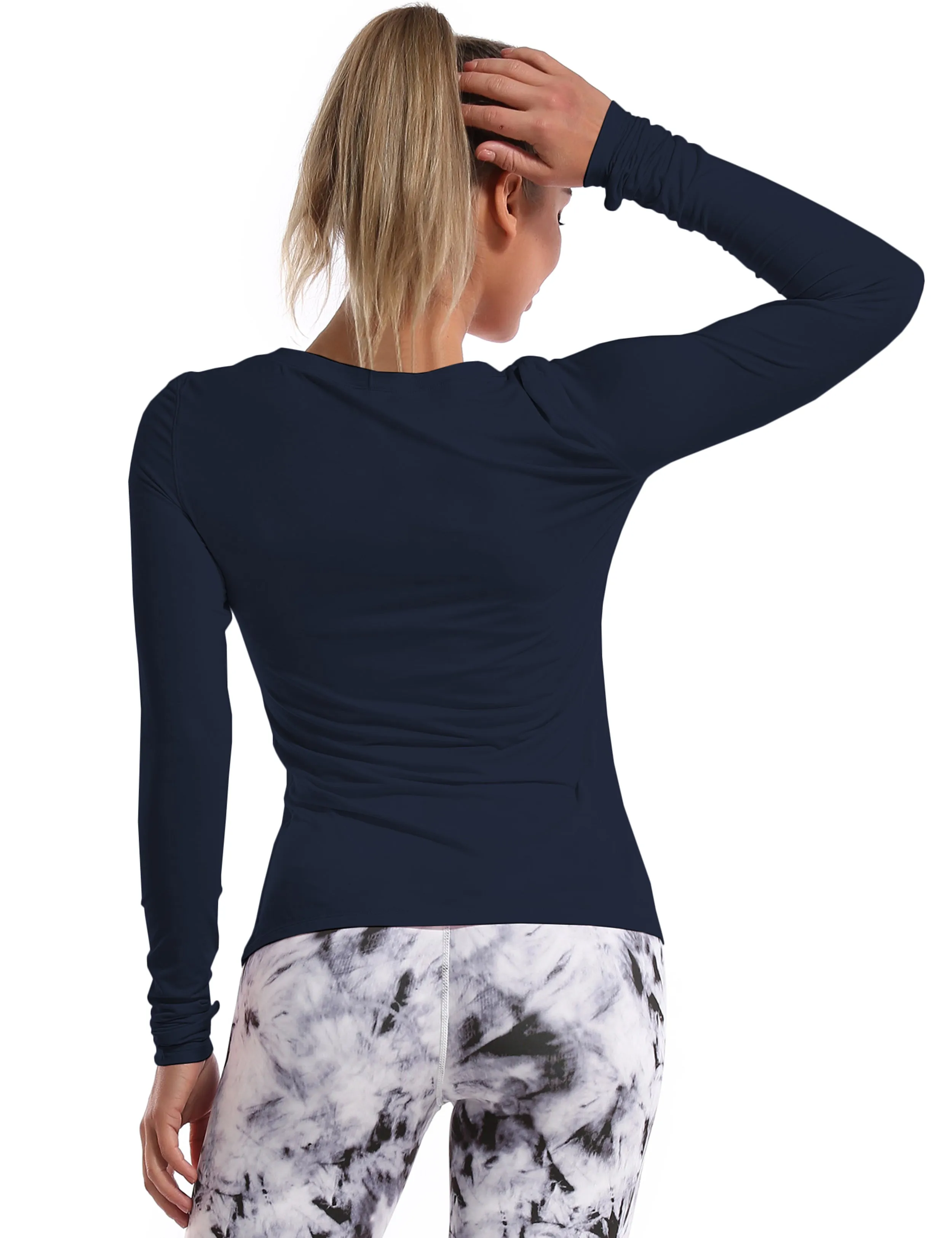 Athlete Long Sleeve Tops darknavy_Tall Size