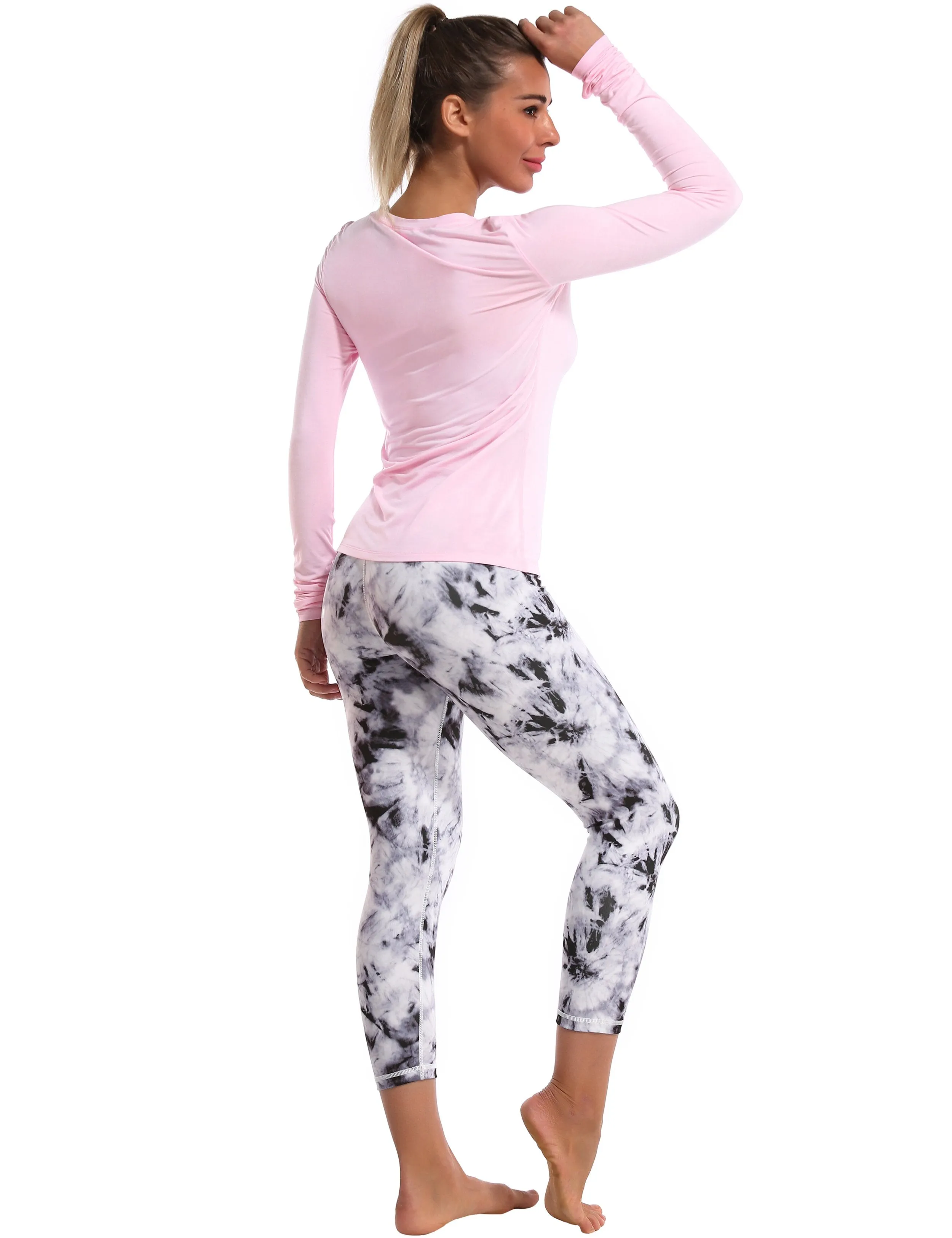 Athlete Long Sleeve Tops lightpink ins_Tall Size