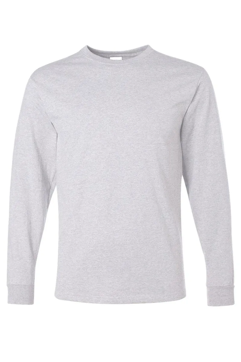 Baseball Vibes Puff Vinyl Unisex Dri-Power Long-Sleeve 50/50 Tee