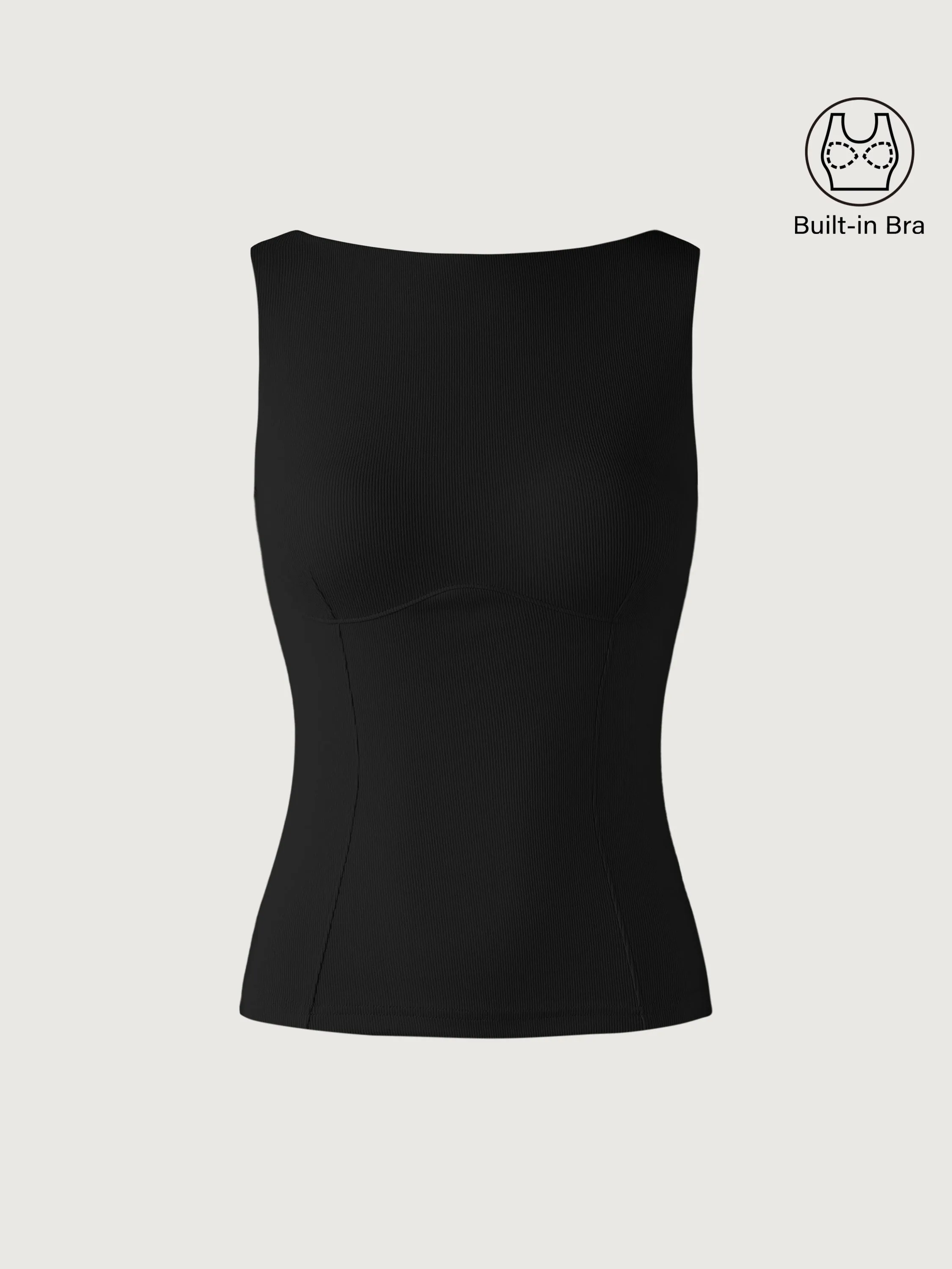 Bustier Boatneck Open-Back Brami Tank