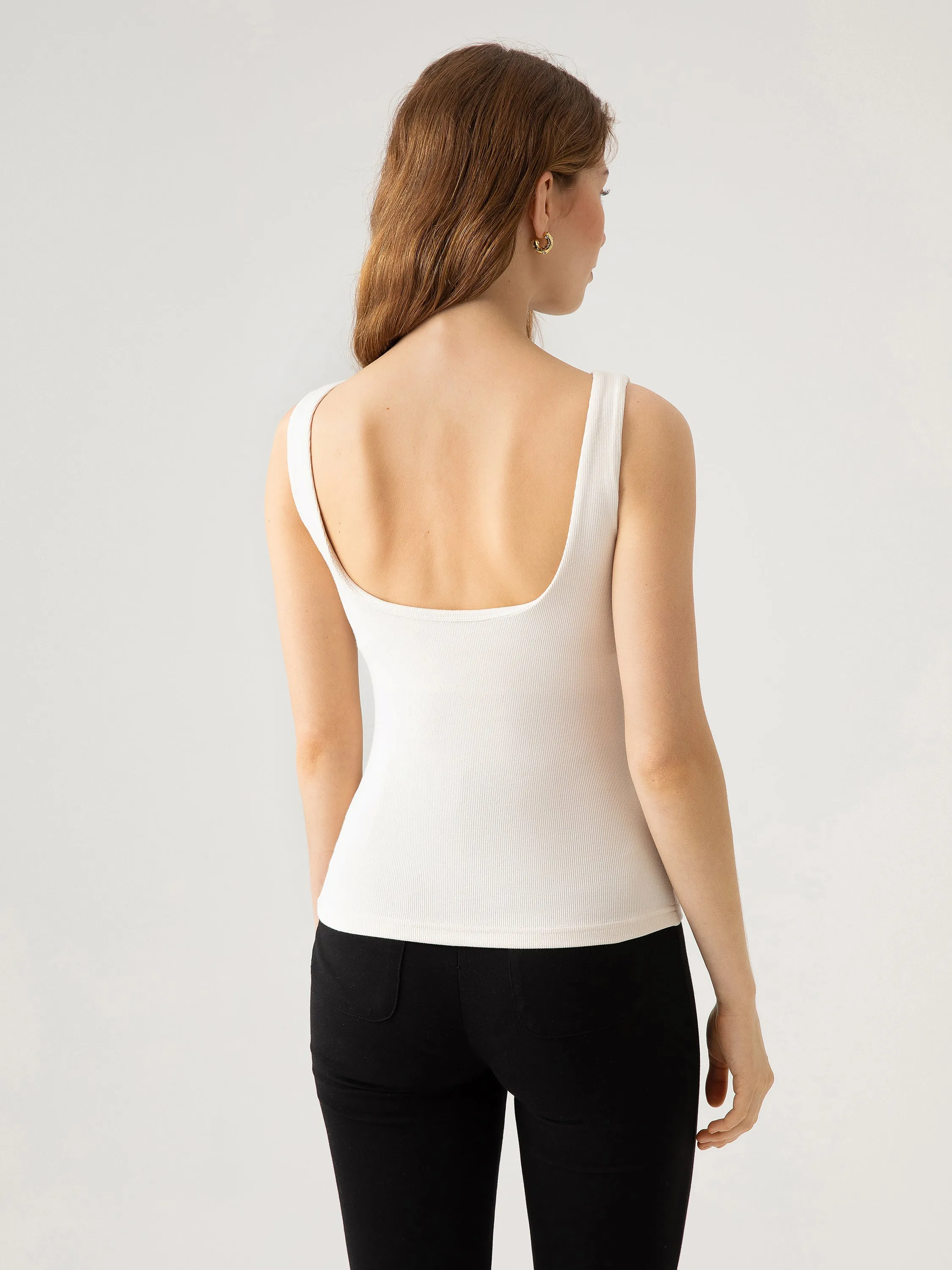 Bustier Boatneck Open-Back Brami Tank