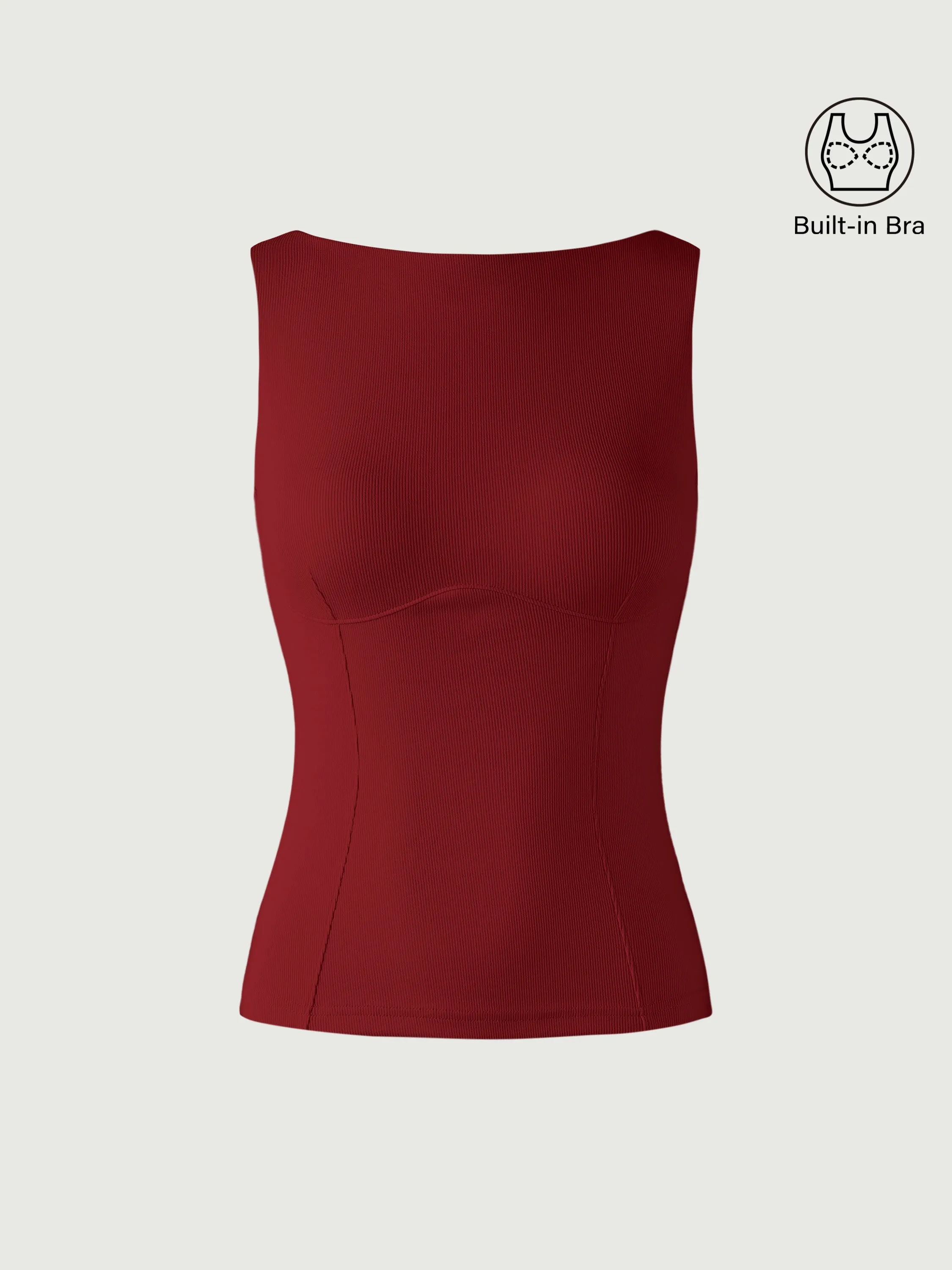 Bustier Boatneck Open-Back Brami Tank