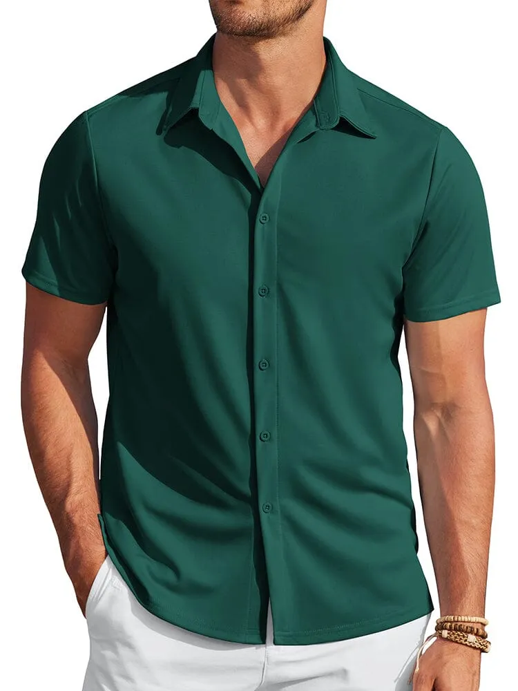 Casual Wrinkle Free Stretch Shirt (Live Only)