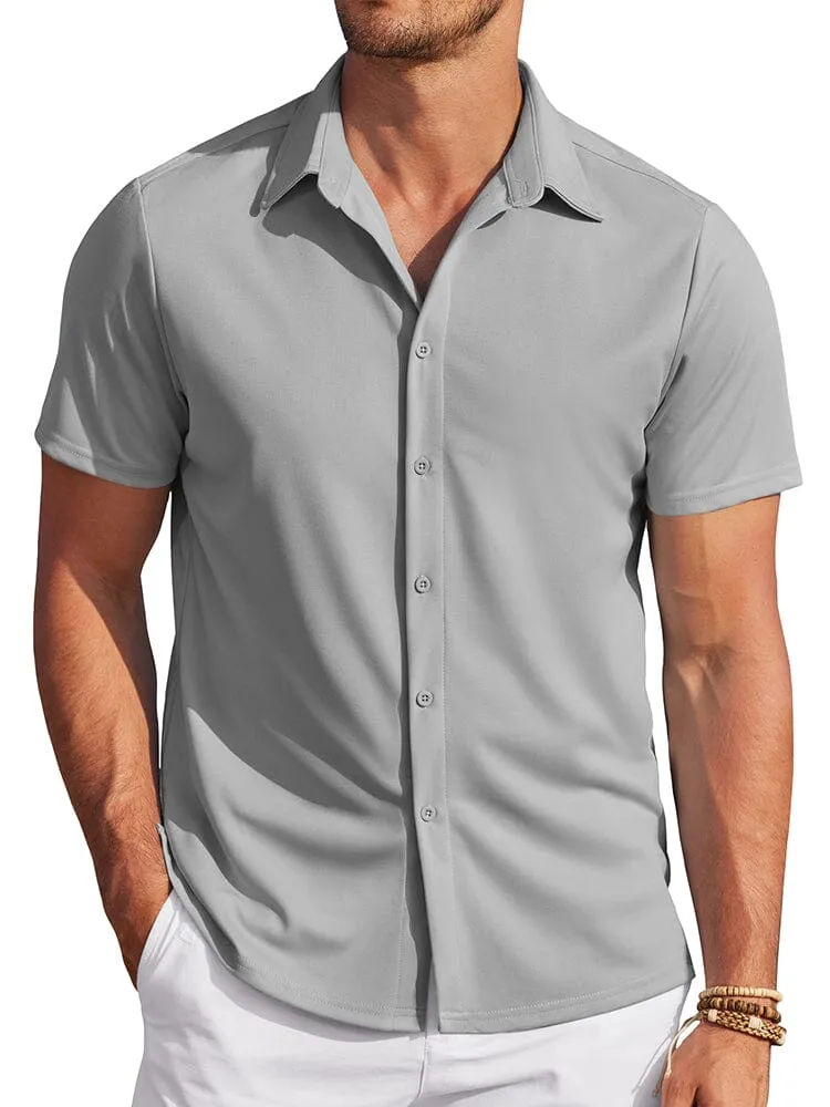 Casual Wrinkle Free Stretch Shirt (Live Only)