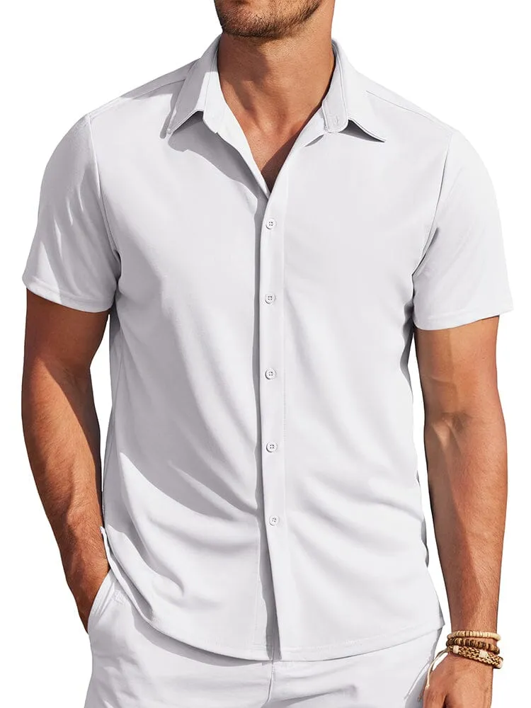 Casual Wrinkle Free Stretch Shirt (Live Only)