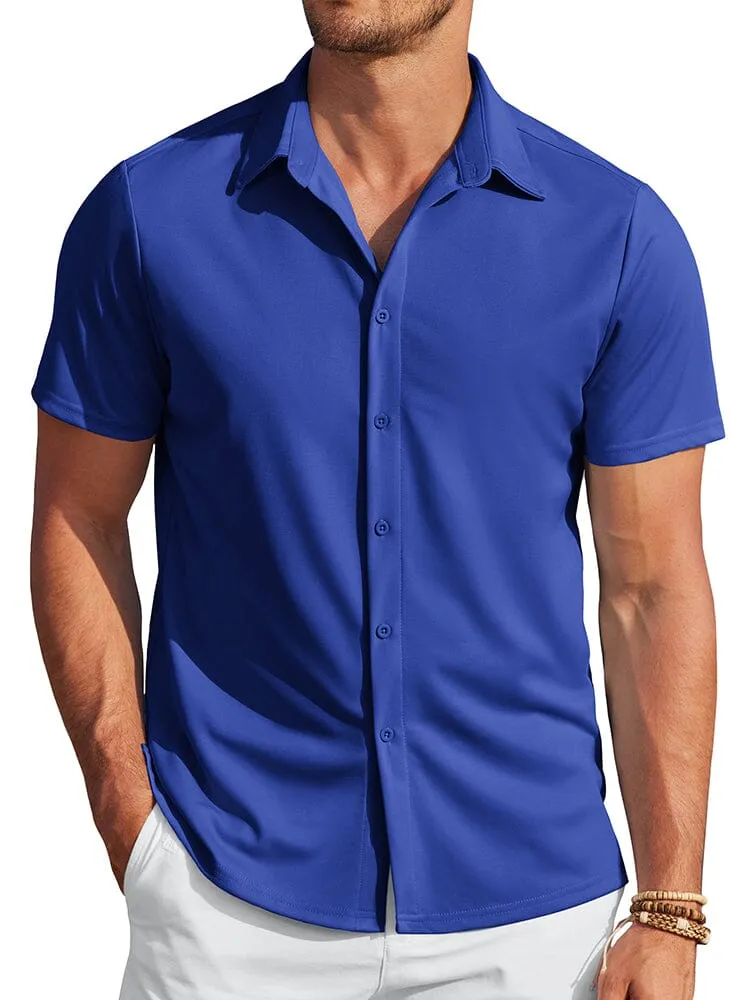 Casual Wrinkle Free Stretch Shirt (Live Only)