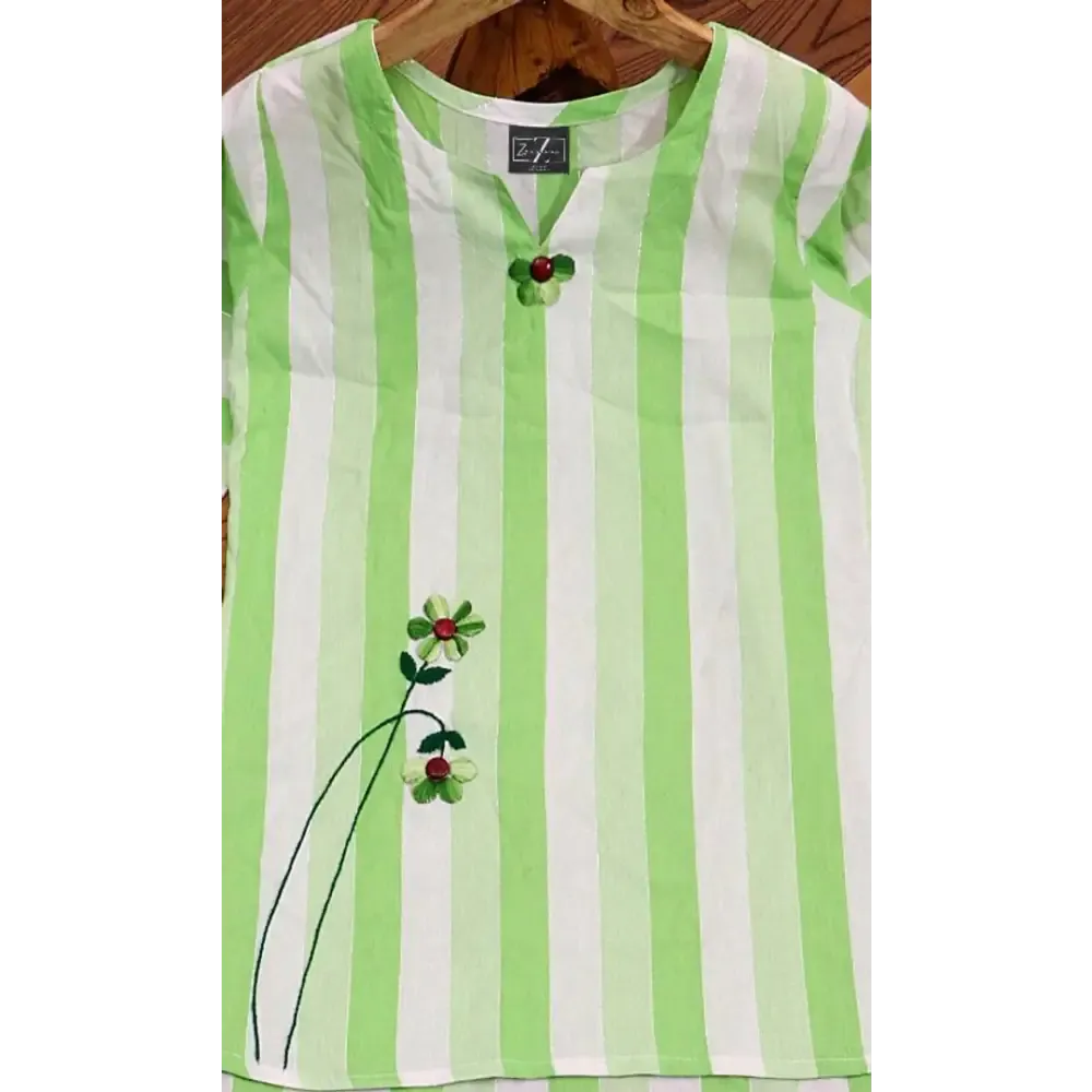Classic Cotton Striped Tops for Women