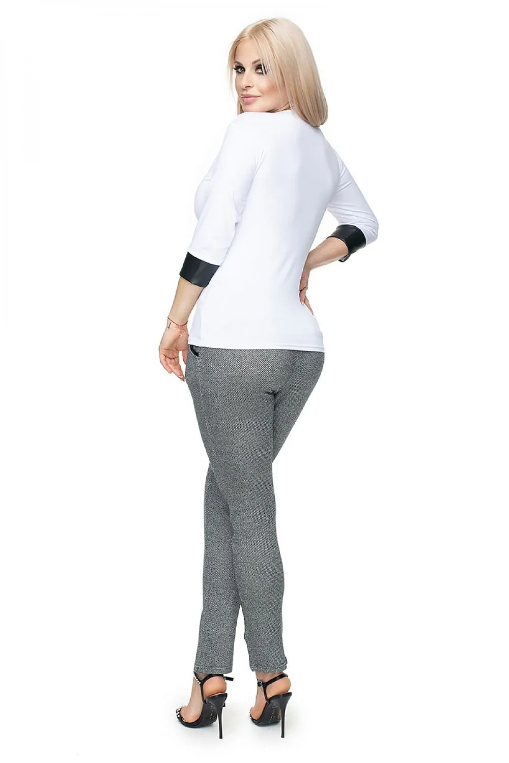 Cotton Blouse With A V-neck PeeKaBoo