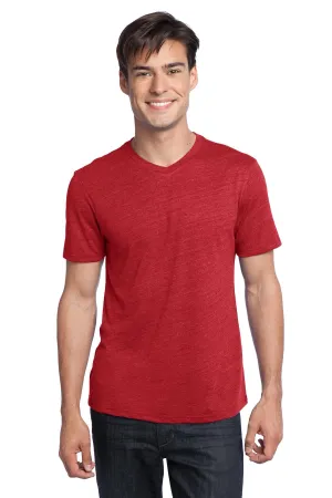 District Young Men's Textured Notch Crew Tee. DT172