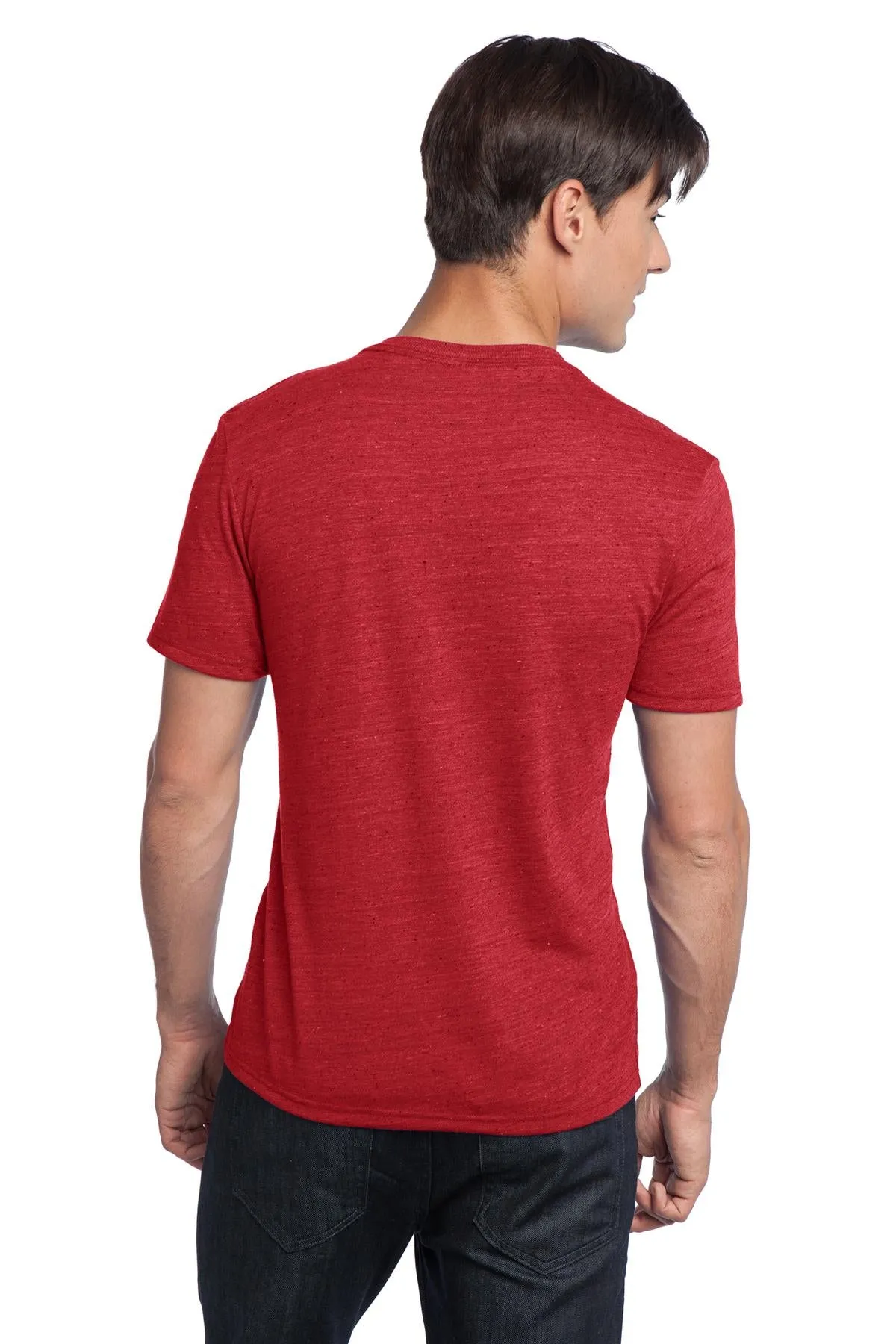 District Young Men's Textured Notch Crew Tee. DT172