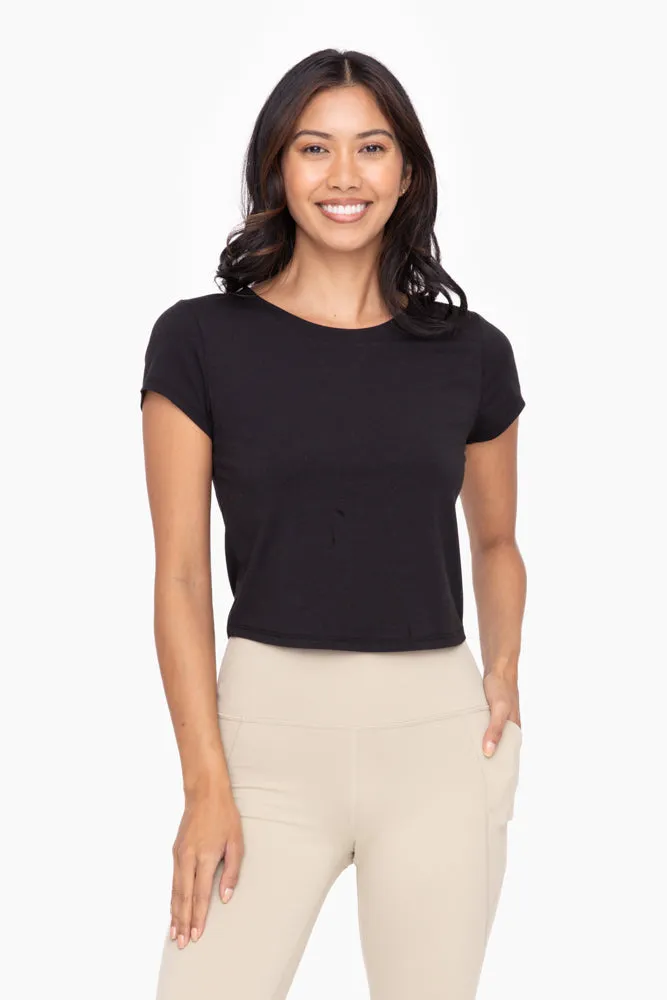 Easy Flow | Essential Short Sleeve Skimmer Tee | Black