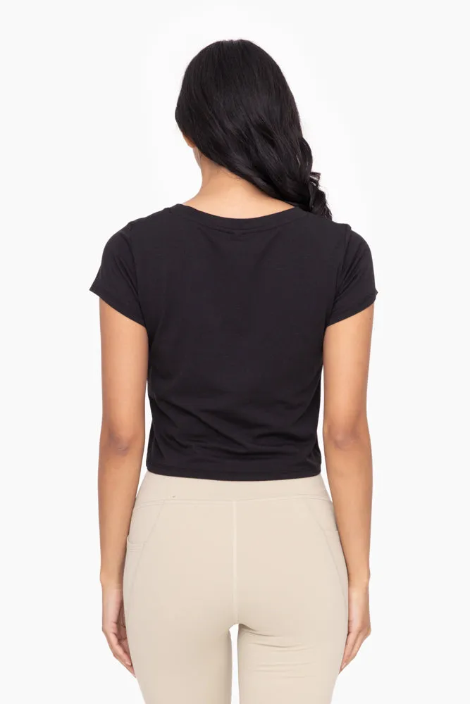Easy Flow | Essential Short Sleeve Skimmer Tee | Black