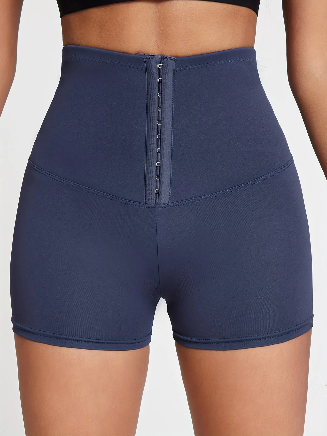Fitness Buckles High WaistCasual Slim Versatile Shorts