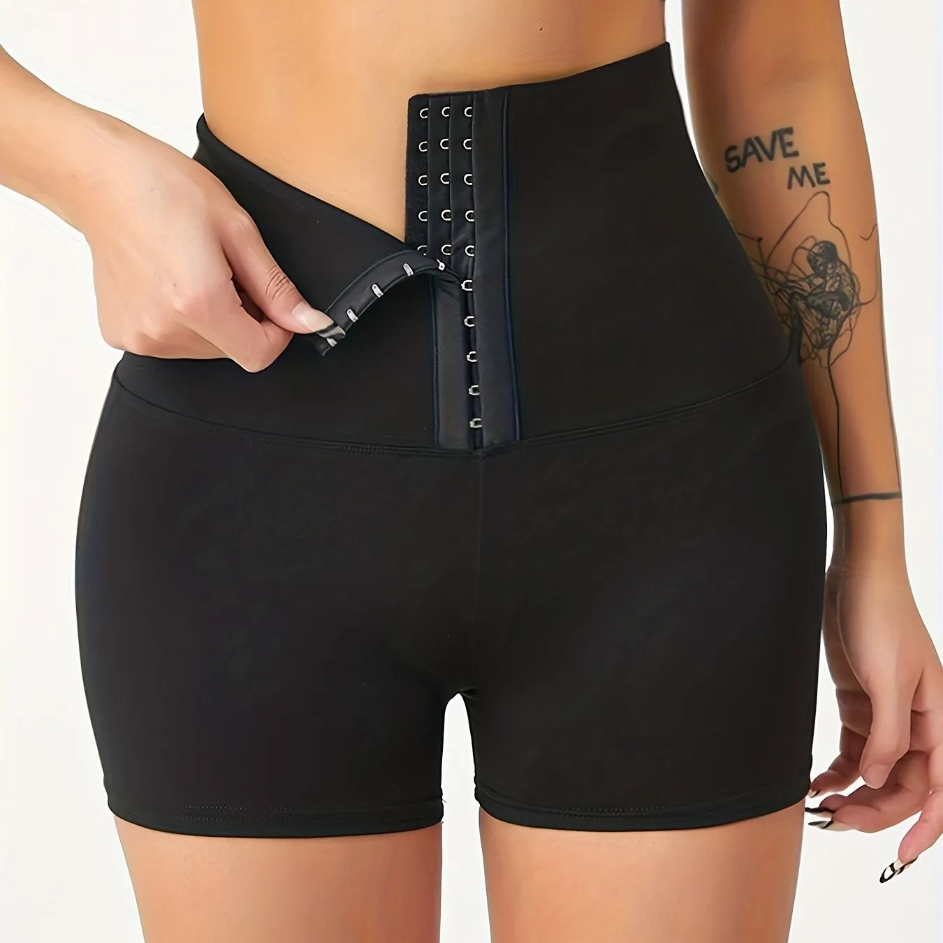 Fitness Buckles High WaistCasual Slim Versatile Shorts