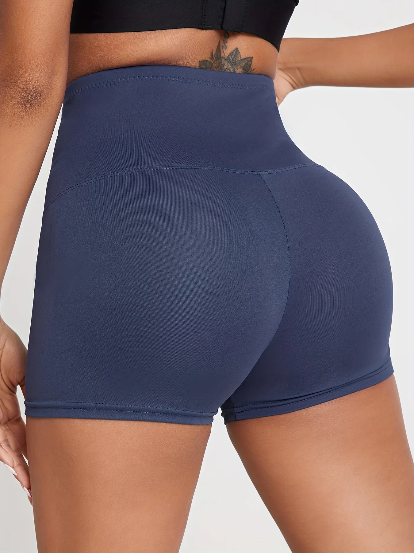 Fitness Buckles High WaistCasual Slim Versatile Shorts