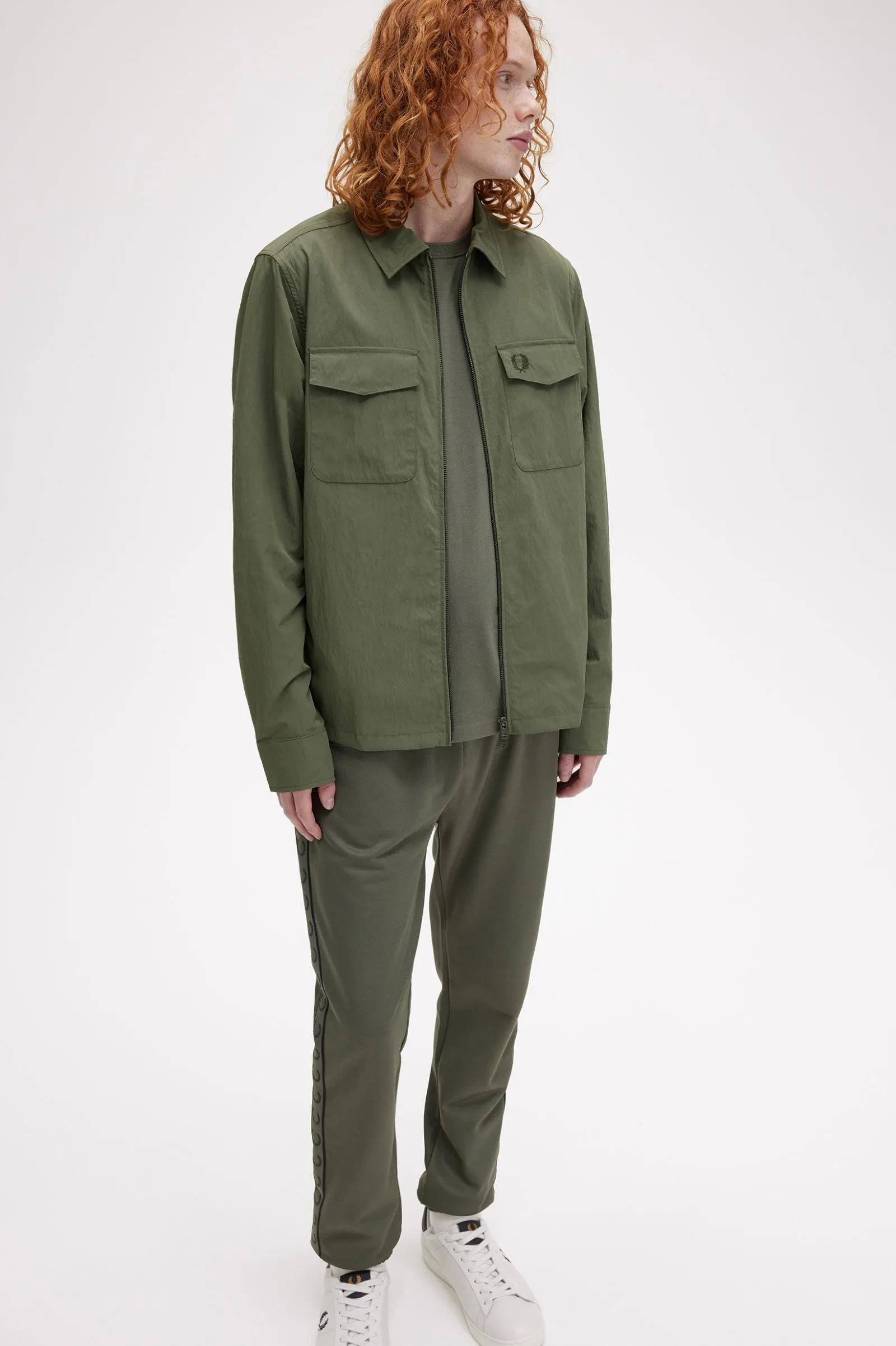 Fred Perry Textured Zip-Through Overshirt