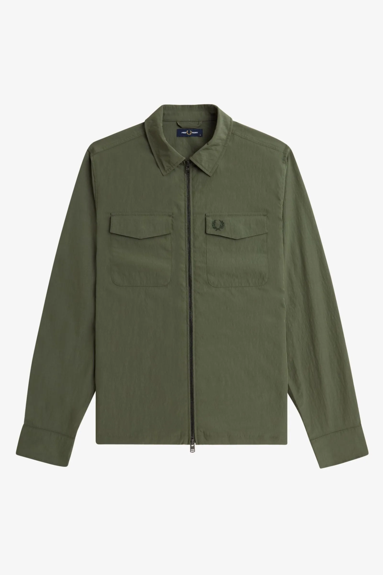 Fred Perry Textured Zip-Through Overshirt
