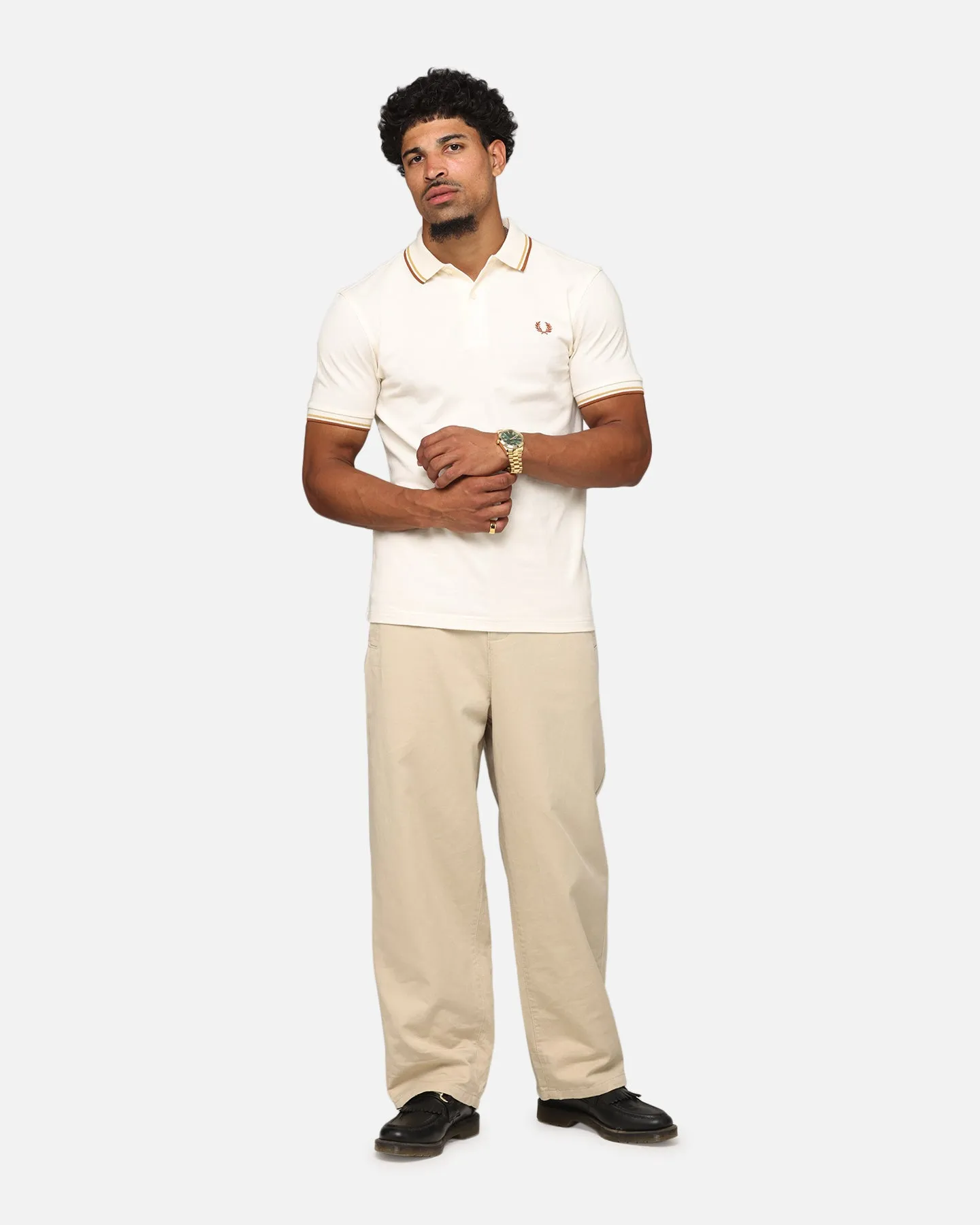 Fred Perry Twin Tipped Polo Shirt Ecru