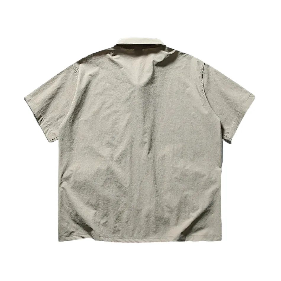 Front pouch zip front polo