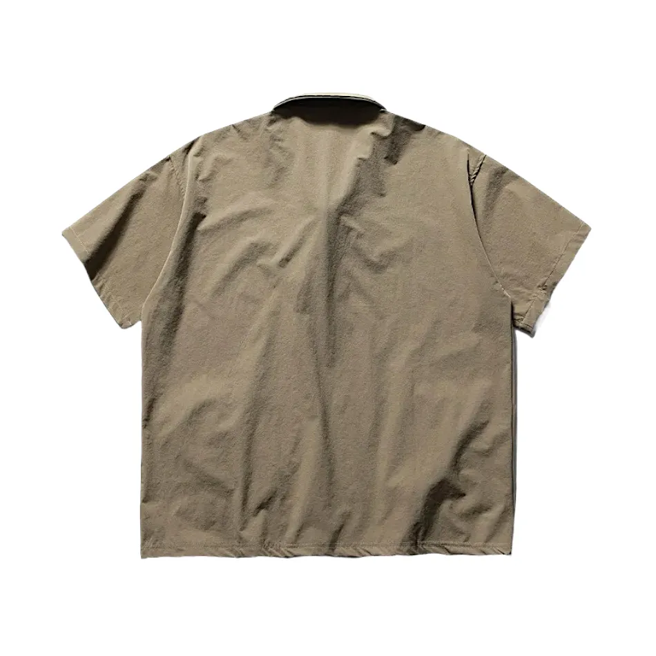 Front pouch zip front polo