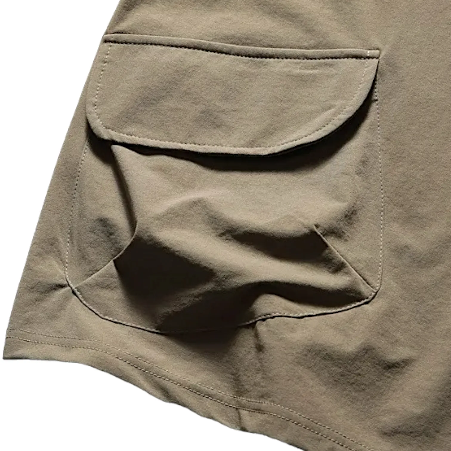 Front pouch zip front polo