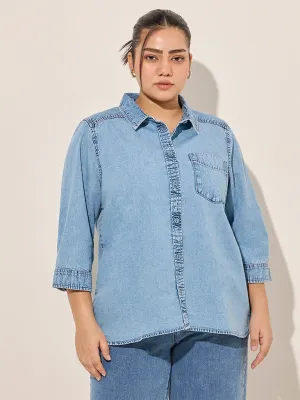 Gia Light Blue Denim Shirt