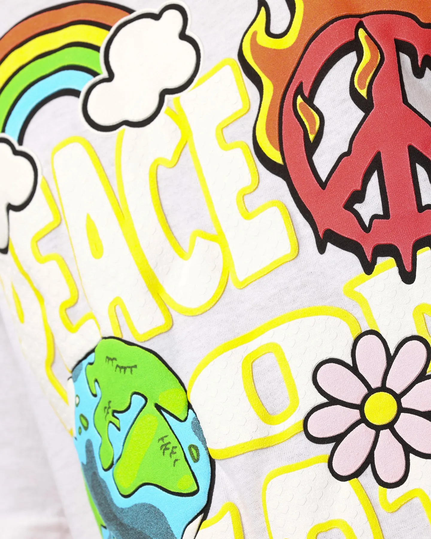 Goat Crew Peace On Earth Vintage T-Shirt White