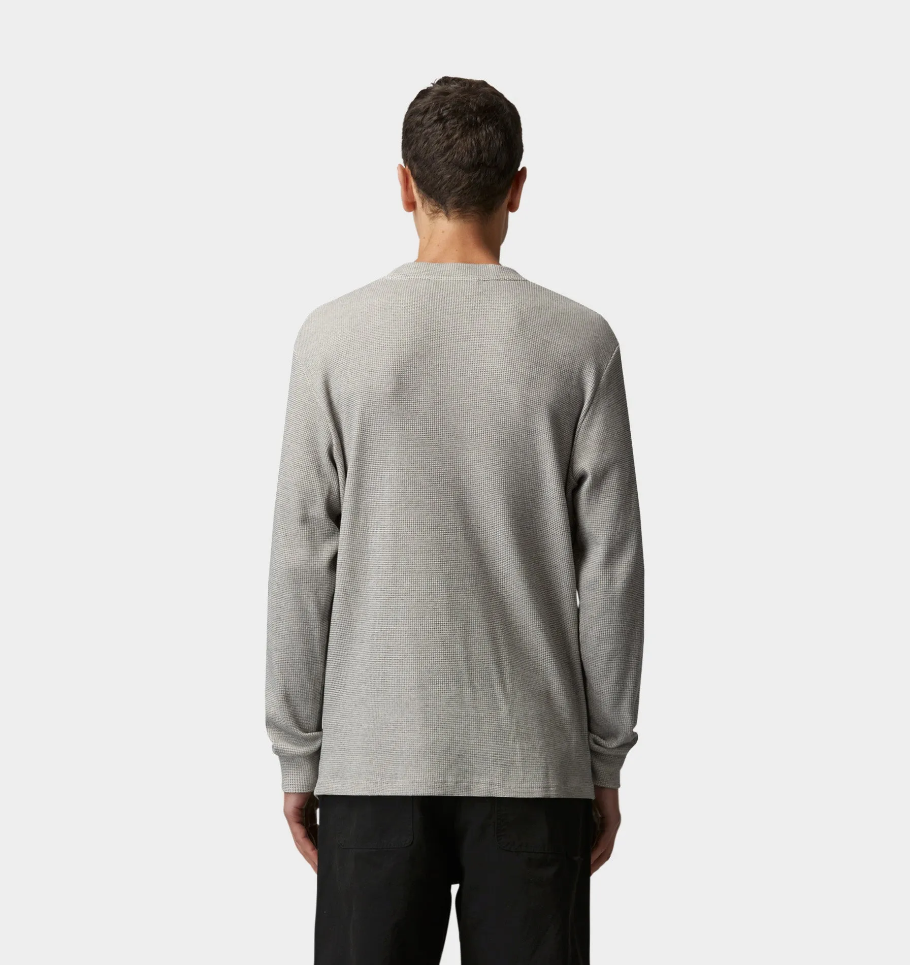 Henley LS Tee - Concrete Marle