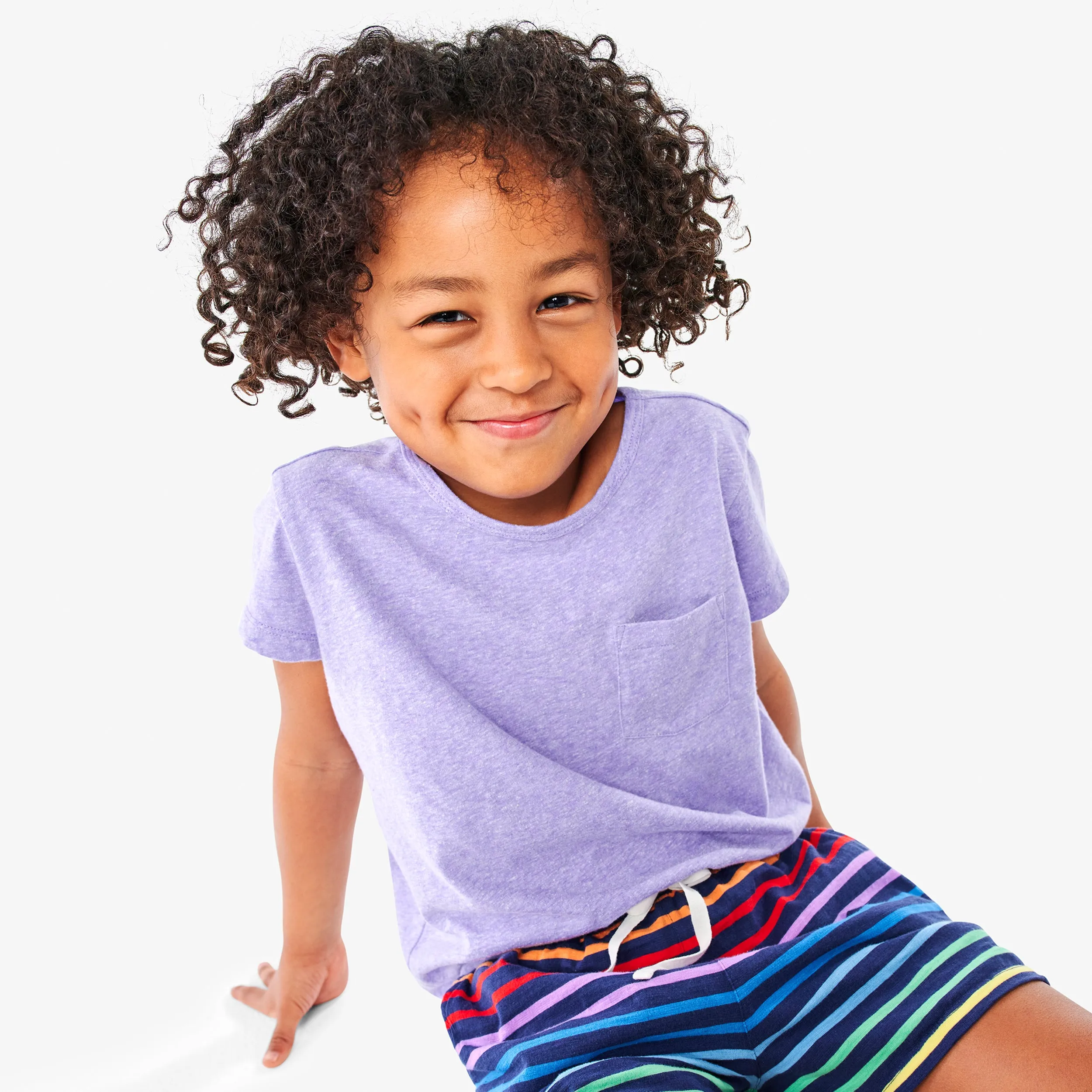 Kids heathered beach tee