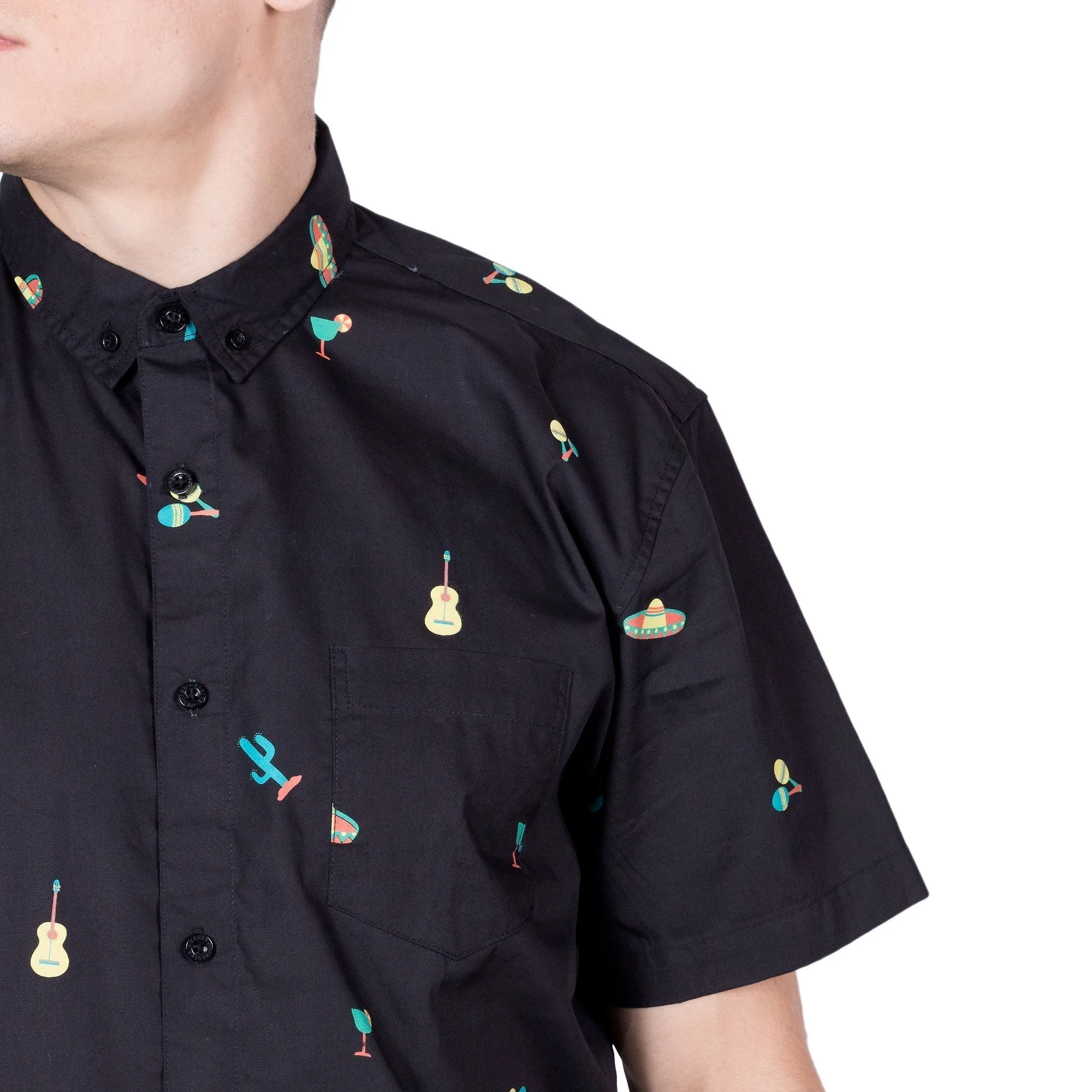 Mens Button Down Shirt - Fiesta ( Stretch )