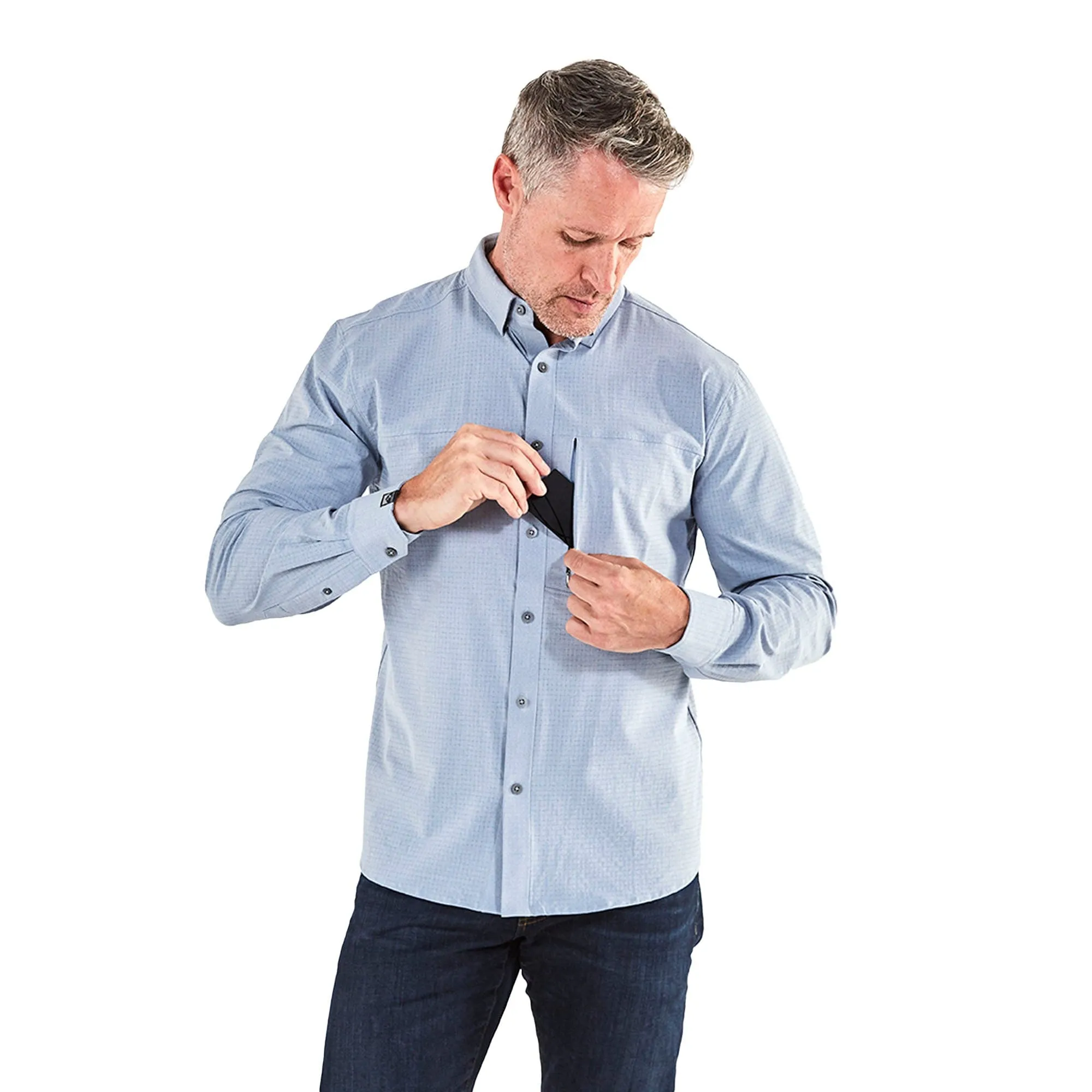 Men's Naturalist Woven Long Sleeve Shirt