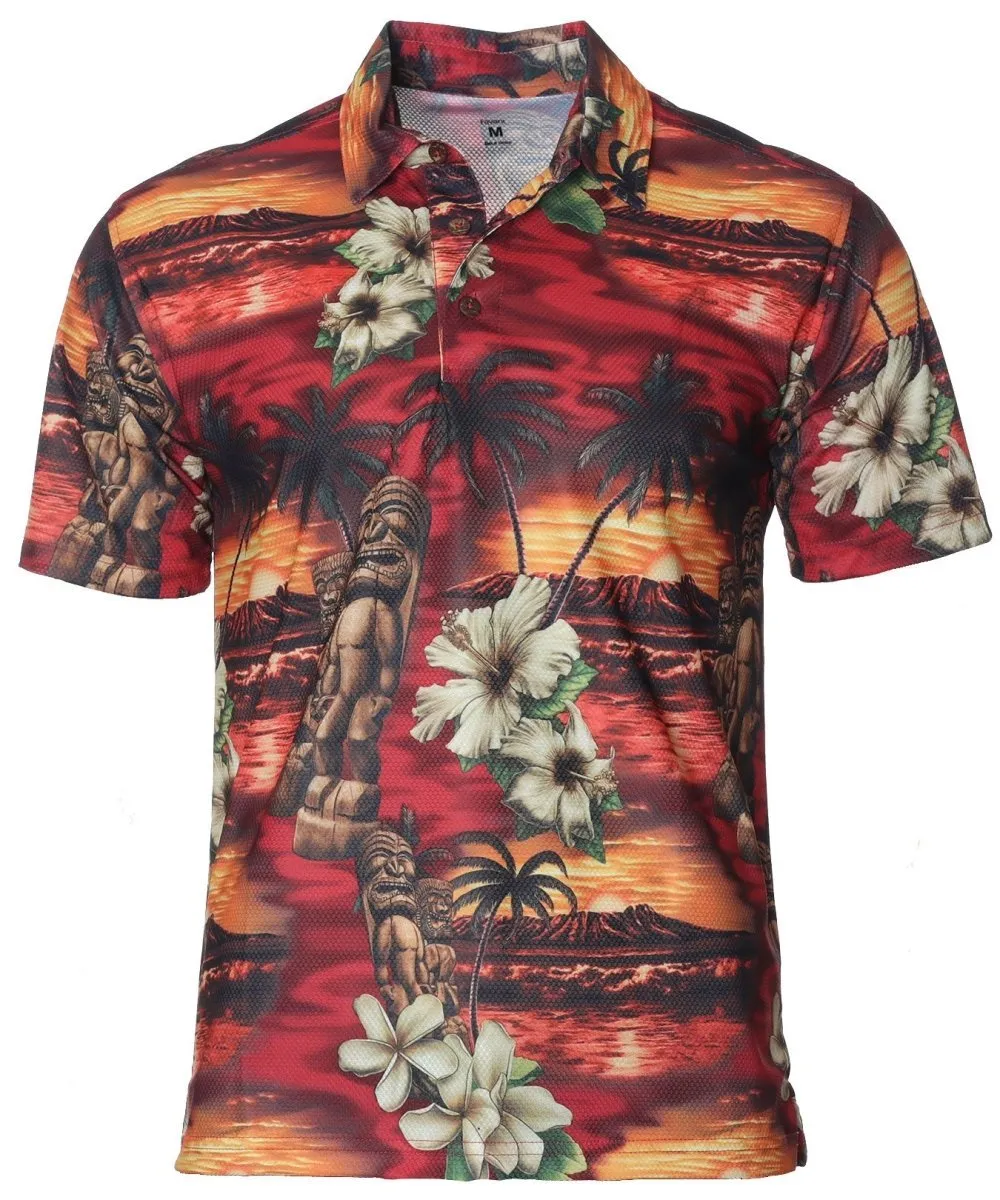 Men's Polo Shirt Island Tiki