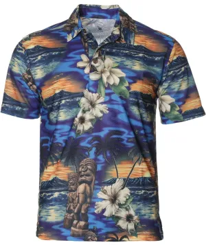 Men's Polo Shirt Island Tiki