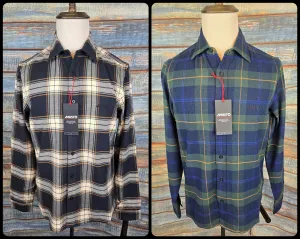 MUSTO MEN'S LONG-SLEEVE PLAID SHIRTS