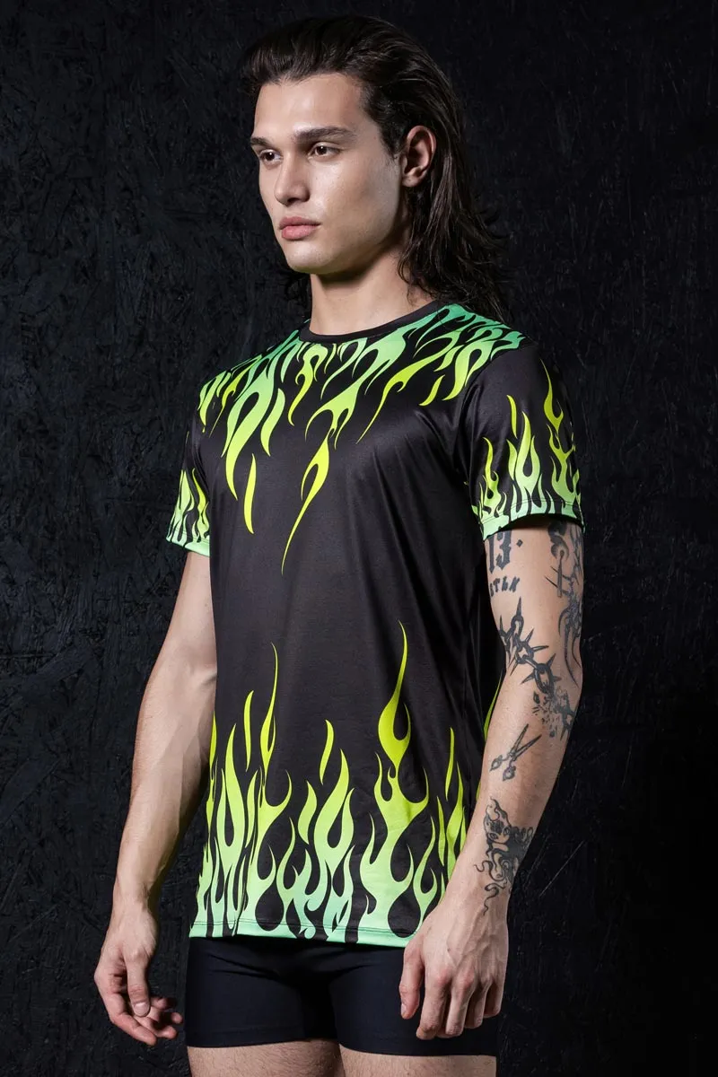 Neon Fire Dance Male Tee
