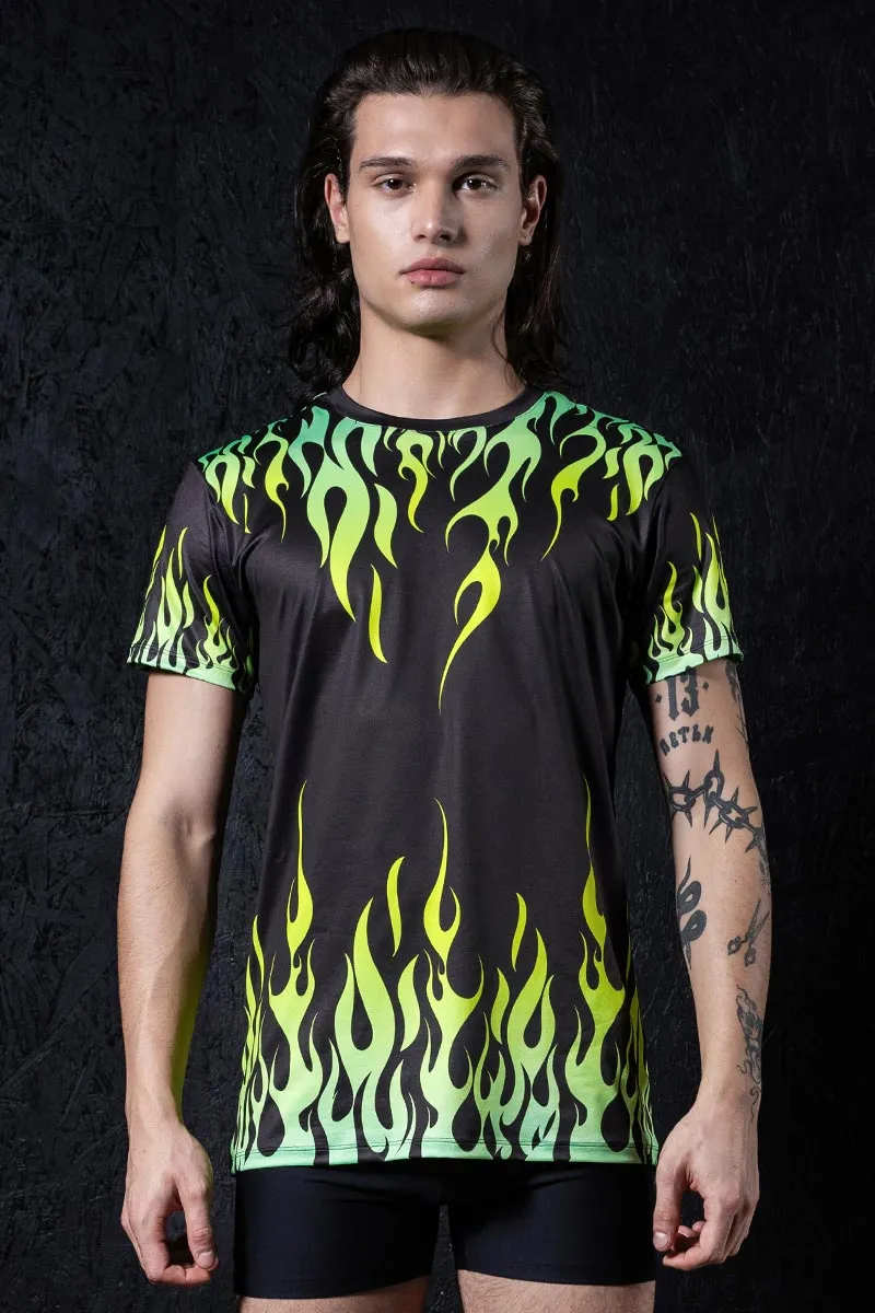 Neon Fire Dance Male Tee