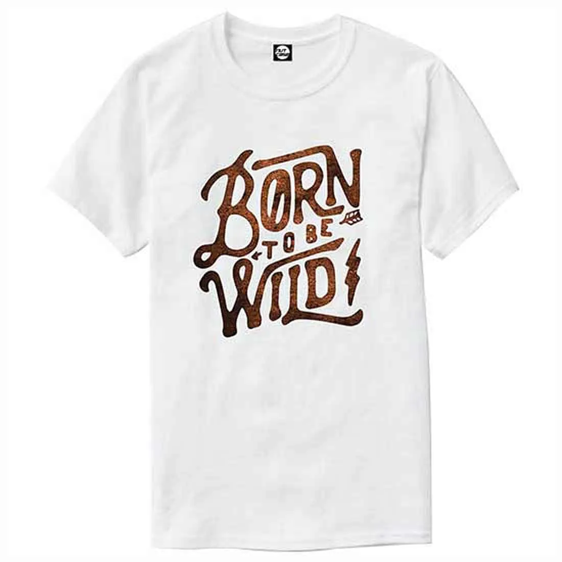 Nutcase Designer Round Neck Men's T-Shirt Wrinkle-Free Poly Cotton Tees - Born to Be Wild