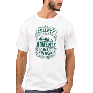 Nutcase Designer Round Neck Men's T-Shirt Wrinkle-Free Poly Cotton Tees - Collect Moments