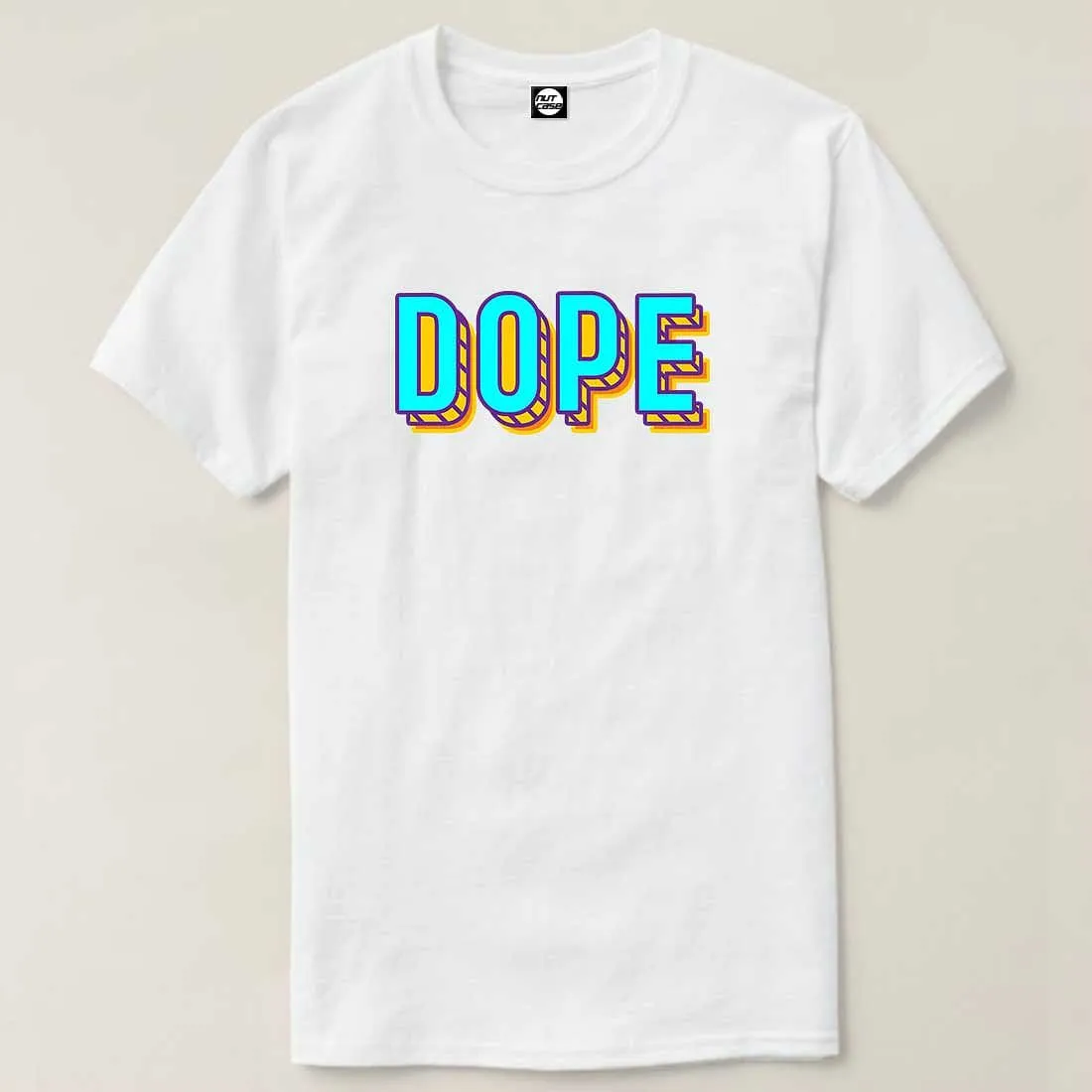 Nutcase Designer Round Neck Men's T-Shirt Wrinkle-Free Poly Cotton Tees - DOPE