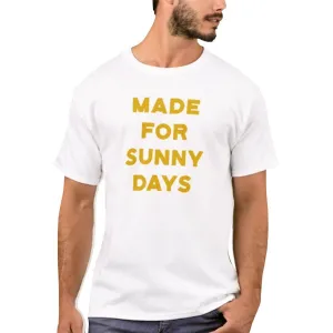 Nutcase Designer Round Neck Men's T-Shirt Wrinkle-Free Poly Cotton Tees - Made for Sunny Days