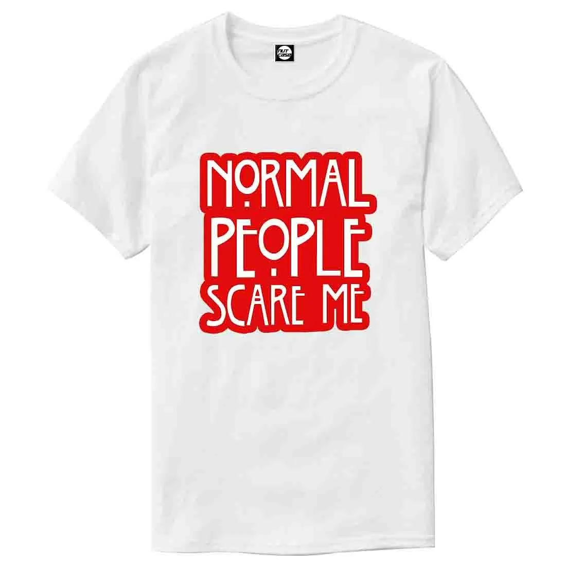 Nutcase Designer Round Neck Men's T-Shirt Wrinkle-Free Poly Cotton Tees - Normal People