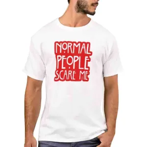 Nutcase Designer Round Neck Men's T-Shirt Wrinkle-Free Poly Cotton Tees - Normal People