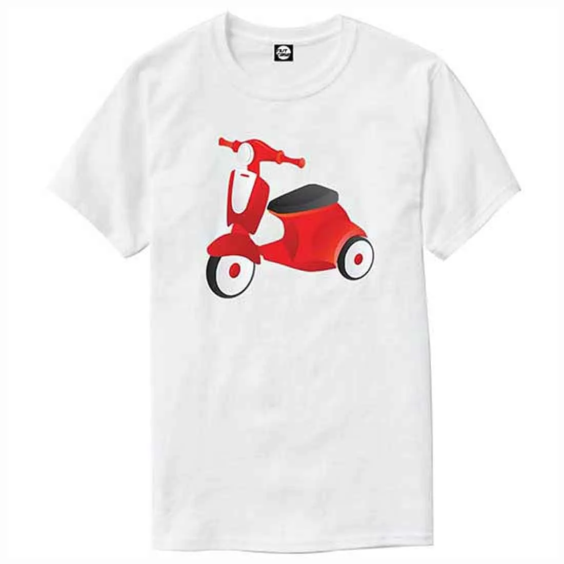 Nutcase Designer Round Neck Men's T-Shirt Wrinkle-Free Poly Cotton Tees - Old Motor Cycle