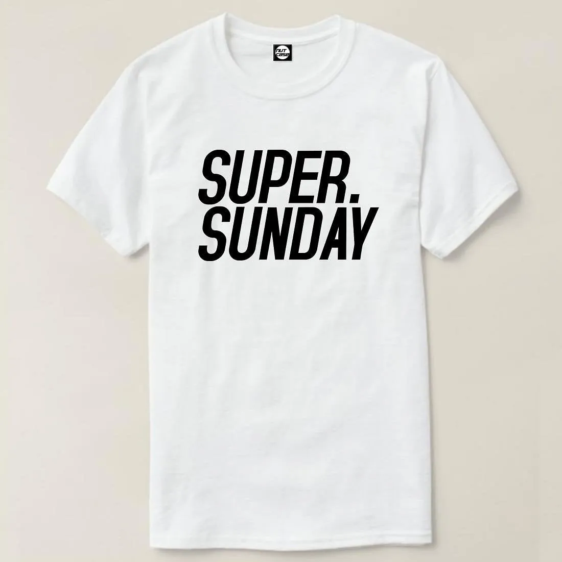 Nutcase Designer Round Neck Men's T-Shirt Wrinkle-Free Poly Cotton Tees - Super Sunday