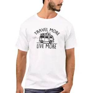 Nutcase Designer Round Neck Men's T-Shirt Wrinkle-Free Poly Cotton Tees - Travel More Live More